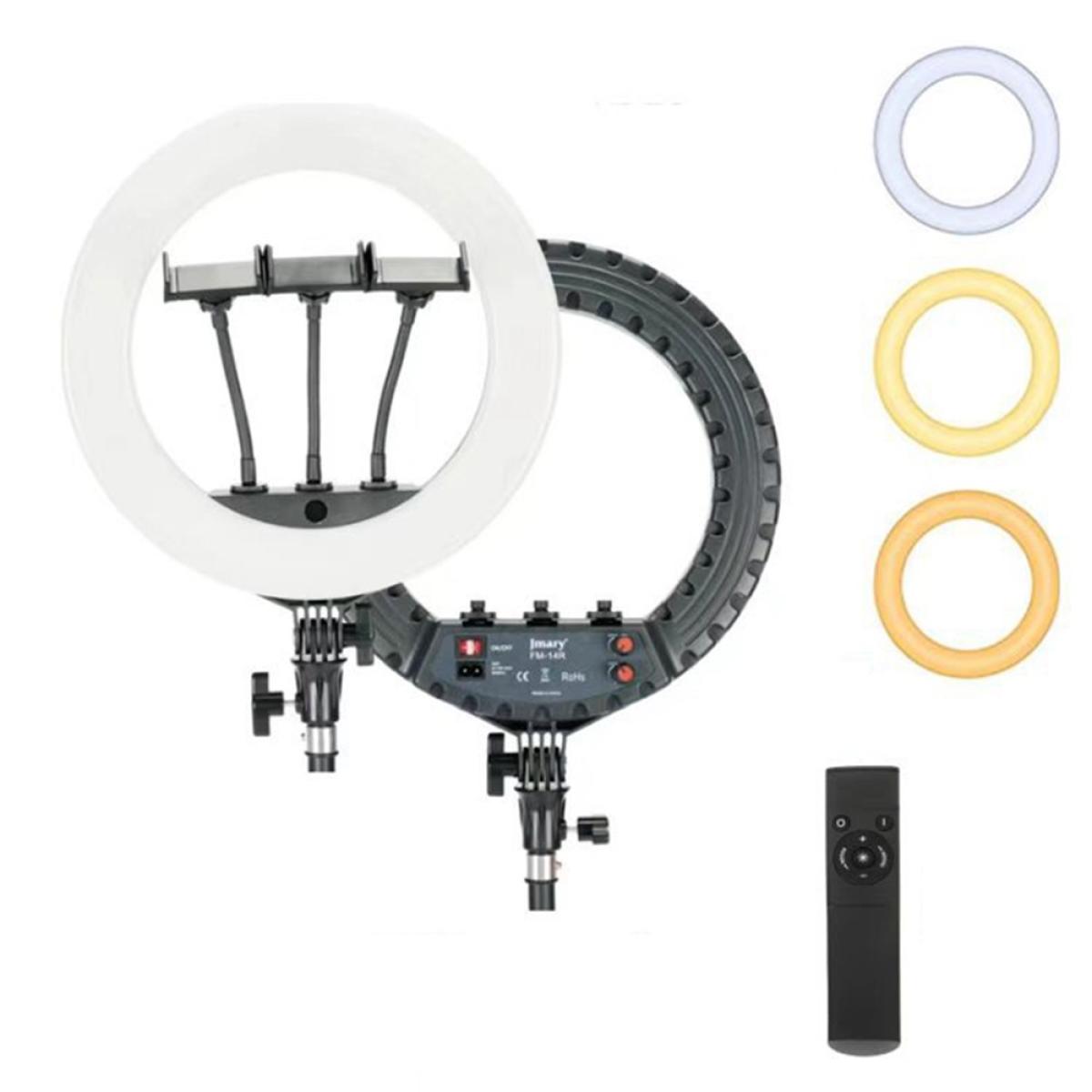 JMARY FM-14R 14-inch Live Streaming Ring Light Photography LED Fill Light - Black