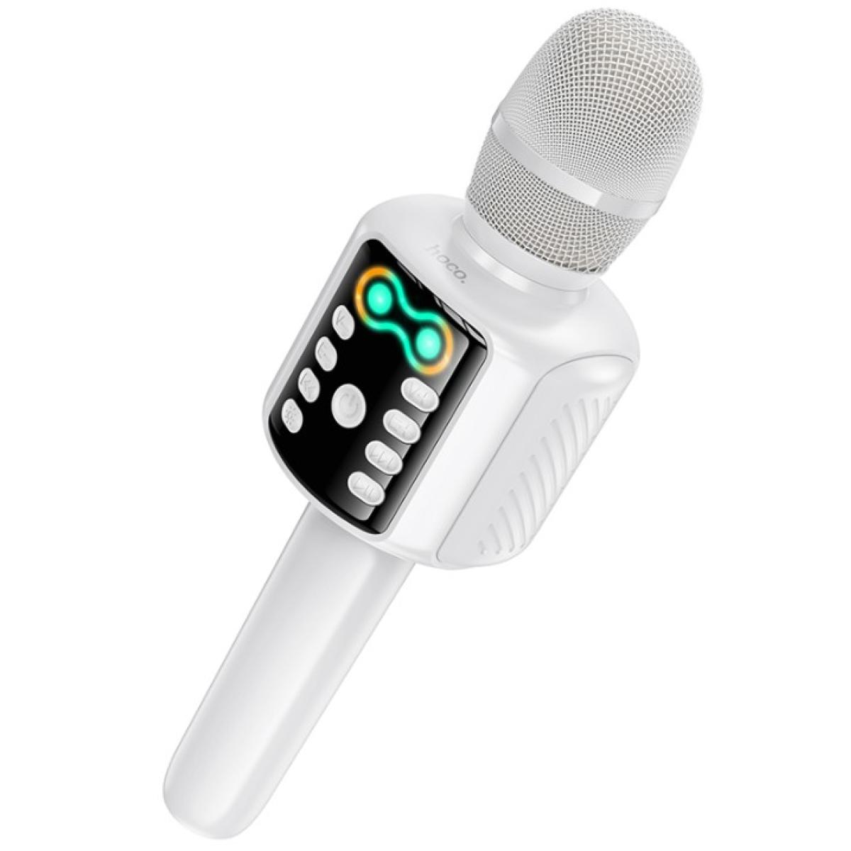HOCO L24 Karaoke Bluetooth Microphone with Speaker- White
