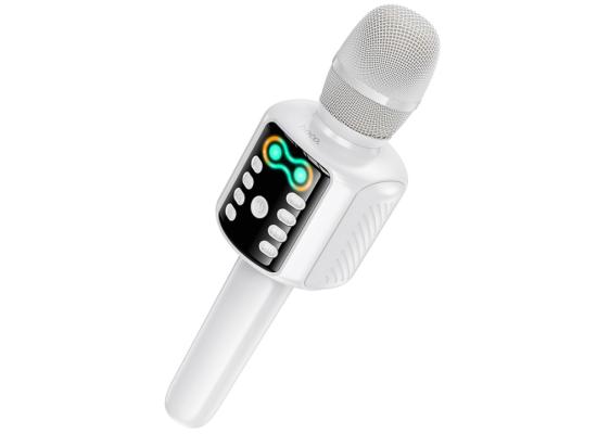 HOCO L24 Karaoke Bluetooth Microphone with Speaker- White product thumbnail 2