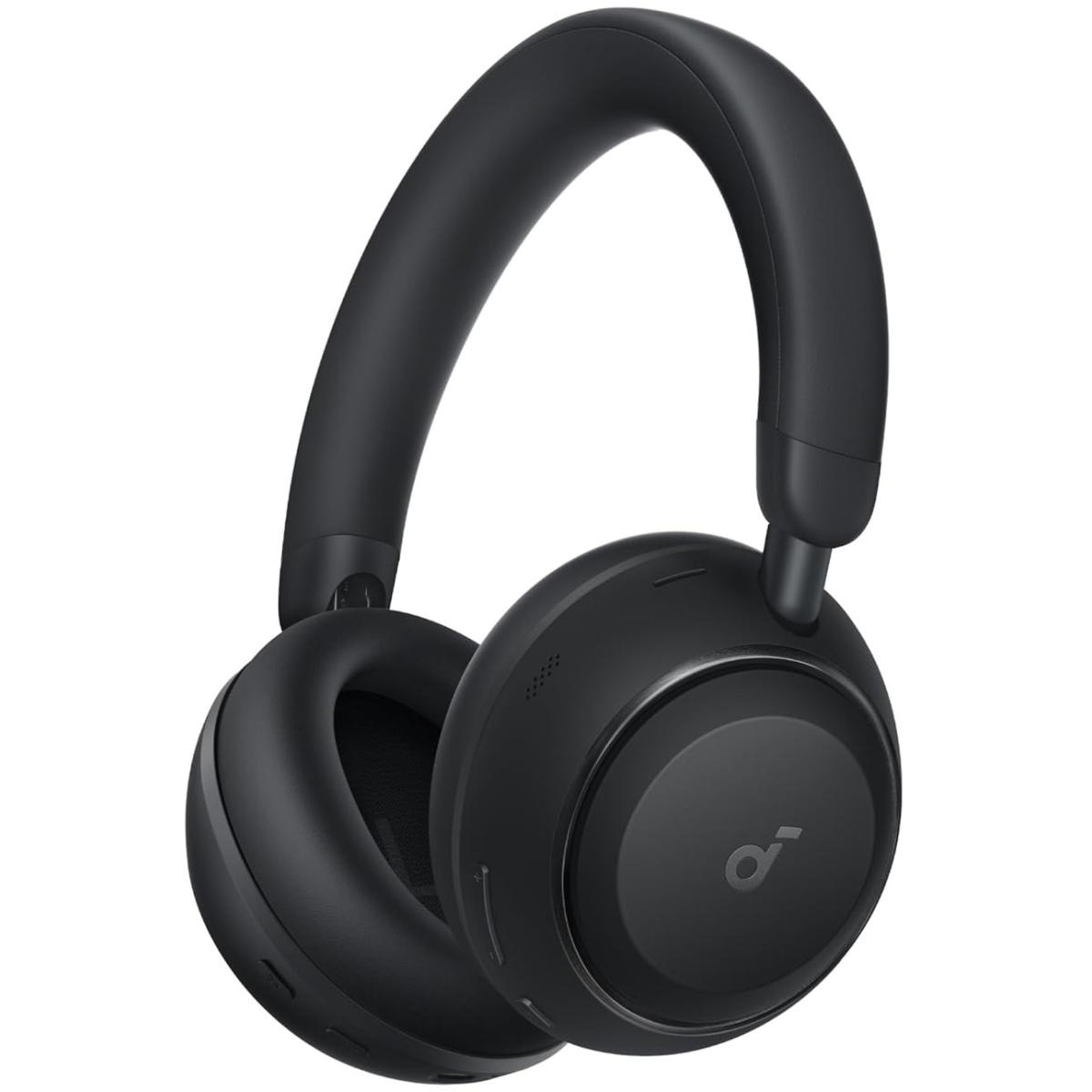 Anker Soundcore Space 2, Active Noise Cancelling Headphones, Comfortable Fit, 50H Playtime, LDAC Hi-Res Wireless Audio, Dual Connection, Clear Calls, Bluetooth 6.1, Jet Black