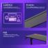 Proove Gaming Glitch RGB Adjustable Gaming Desk 140cm – Black (GTGL00140101) Proove Gaming Glitch RGB Adjustable Gaming Desk 140cm – Black (GTGL00140101)