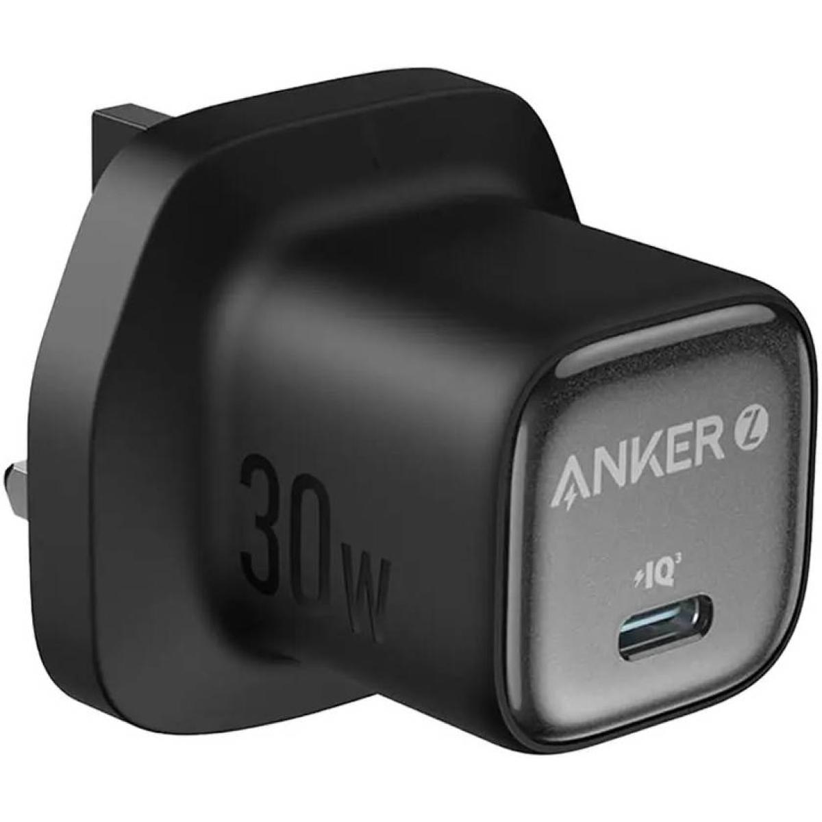 Anker A2698 Zolo 30W Compact USB C GaN Charger, 30W Power Output, Superior Temperature Management, Innovative Stacking Technology, Advanced GaN II Technology, Black