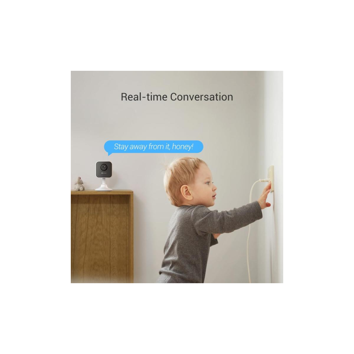 EZVIZ H1C Indoor Wi-Fi Camera – 1080p Full HD, 108° Wide-Angle Lens, 10m IR Night Vision, Two-Way Talk, White (CS-H1C-R101-1G2WR) EZVIZ H1C Indoor Wi-Fi Camera – 1080p Full HD, 108° Wide-Angle Lens, 10m IR Night Vision, Two-Way Talk, White (CS-H1C-R101-1G2WR)