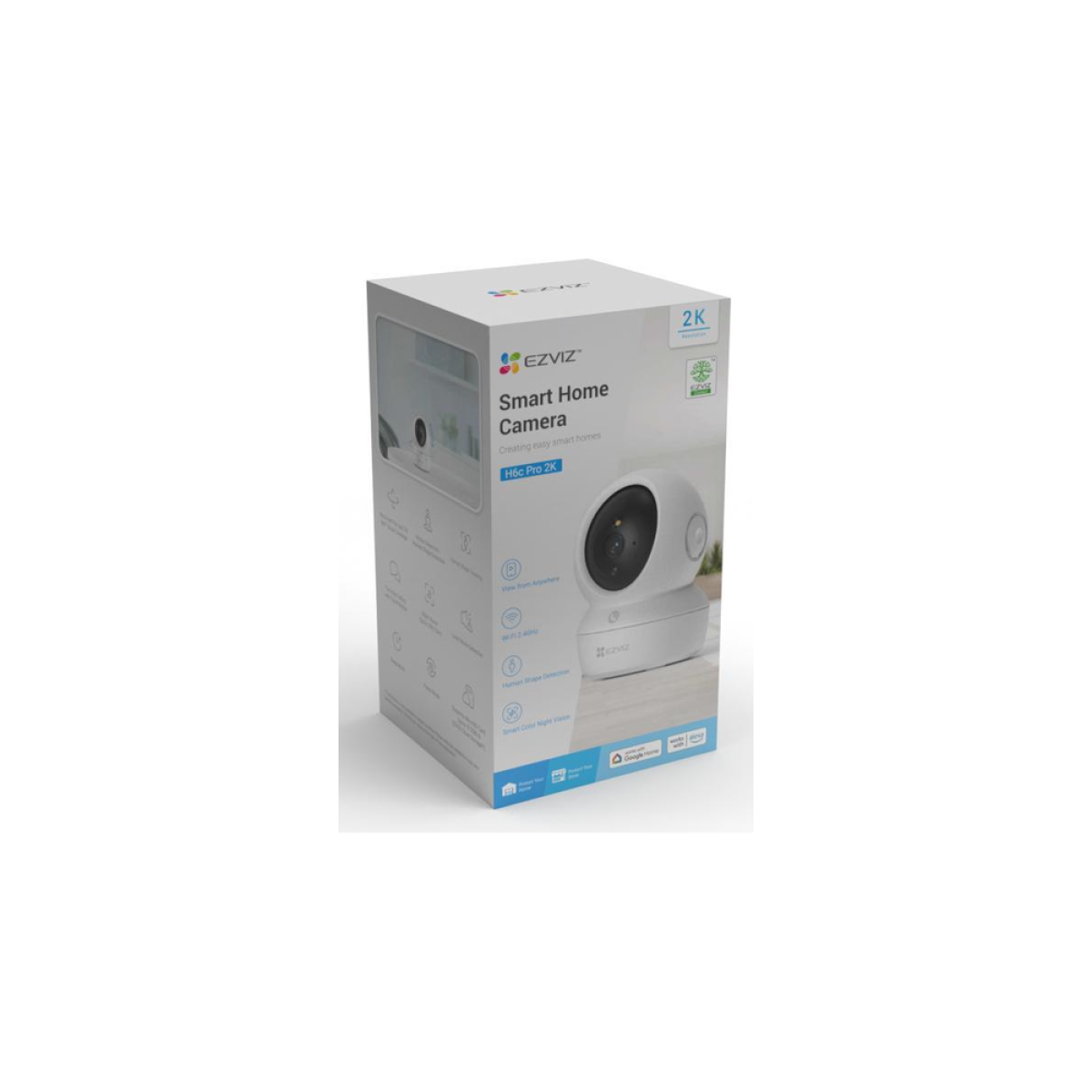 EZVIZ H6C Pro 2K Indoor Pan & Tilt Wi-Fi Camera – 2K Video, Human Detection, Auto-Tracking, Color Night Vision, Two-Way Calling (CS-H6C-R105-1L3WF) EZVIZ H6C Pro 2K Indoor Pan & Tilt Wi-Fi Camera – 2K Video, Human Detection, Auto-Tracking, Color Night Vision, Two-Way Calling (CS-H6C-R105-1L3WF)