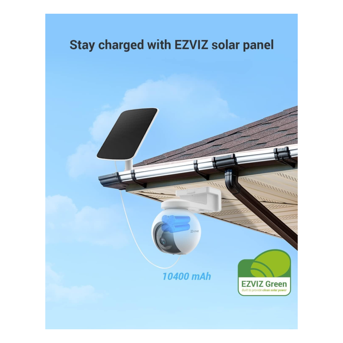 EZVIZ EB8 Pro 4G Kit 4K Outdoor Battery Pan & Tilt Camera with 8W Solar Panel – 4G LTE, Wi-Fi 6, 10,400mAh Battery, AI Detection (CS-EB8/SP 4K.WGA) EZVIZ EB8 Pro 4G Kit 4K Outdoor Battery Pan & Tilt Camera with 8W Solar Panel – 4G LTE, Wi-Fi 6, 10,400mAh Battery, AI Detection (CS-EB8/SP 4K.WGA)