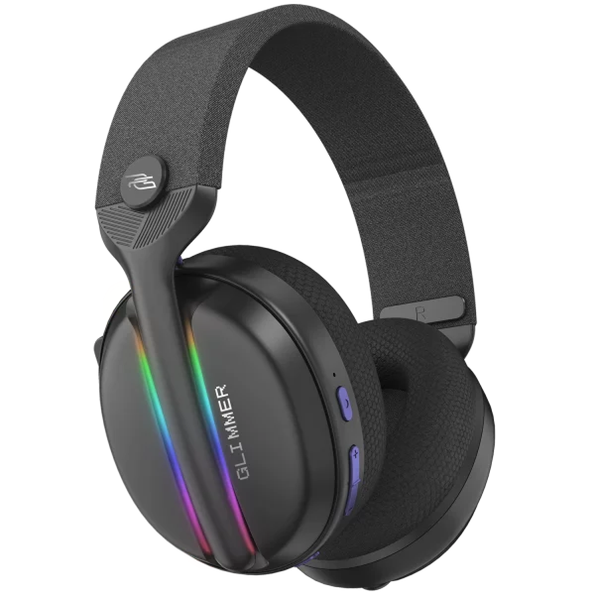 Proove Gaming Glimmer Dual-Wireless RGB Gaming Headset – Black/Purple (WHGL00022016)