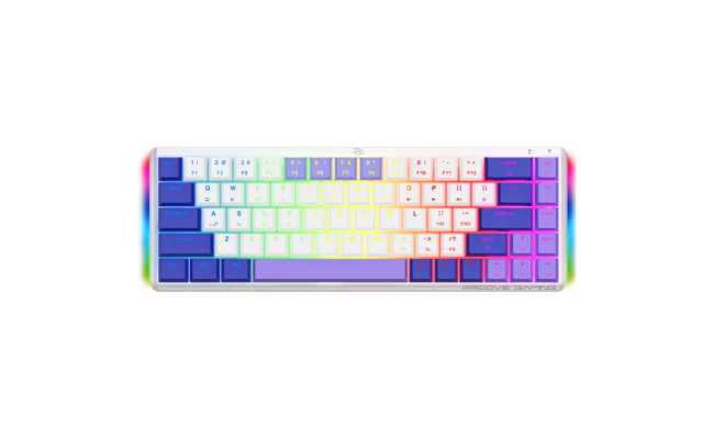 Proove Gaming AFK 65% Tri-Mode Wireless Mechanical Keyboard Outemu Red – English Layout, White (WKAFKEN22002)