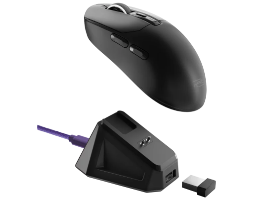 Proove Gaming Rate Pro Tri-Mode Wireless Gaming Mouse 26000 DPI with Charging Dock – Black (WMRPCD022001)
