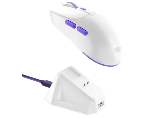 Proove Gaming Rate Pro Tri-Mode Wireless Gaming Mouse 26000 DPI with Charging Dock – White (WMRPCD022002)