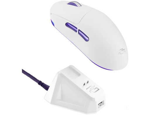 Proove Gaming Superfight Wireless Tri-Mode Gaming Mouse 12000 DPI with Charging Dock – White/Purple (WMSW00122002) product thumbnail 2