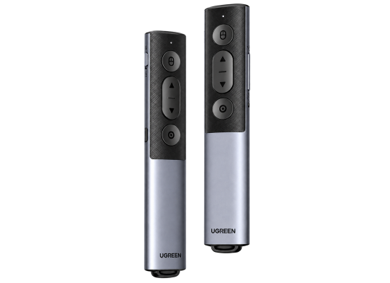 UGREEN LP879 Smart Presentation Clicker Dual-Mode Green Laser Metallic (45490)