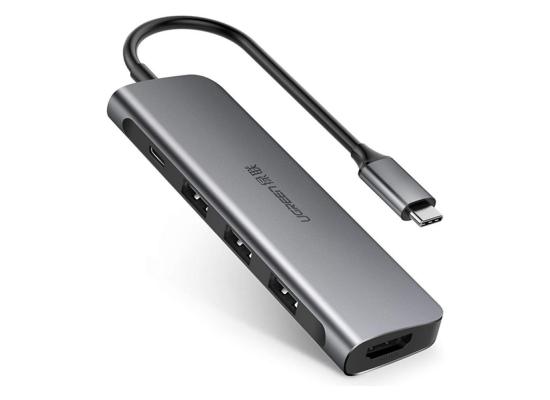 UGREEN 5-in-1 USB-C Hub with 4K@30Hz HDMI, 3× USB 3.0 & 100W PD