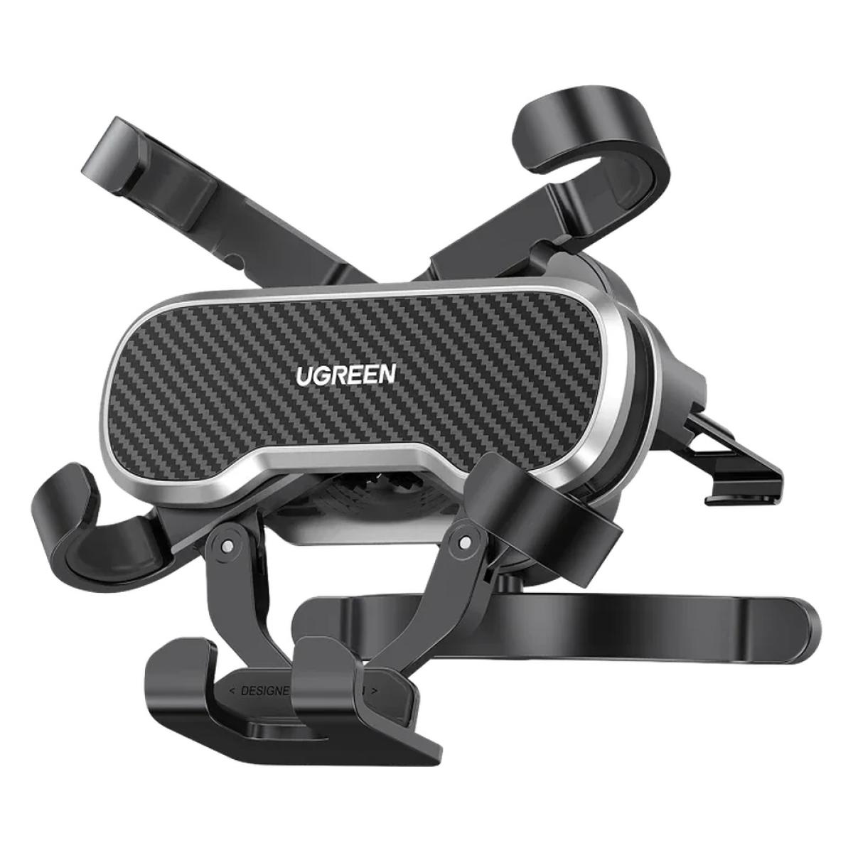 UGREEN Retractable Gravity Air Vent Car Phone Mount 360° Black (80871)
