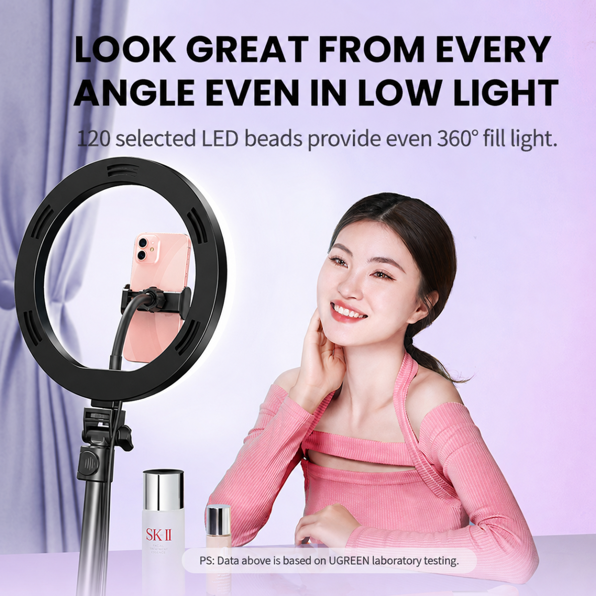 UGREEN LP245 Ring Light Floor Stand for Smartphones 194cm (90636) UGREEN LP245 Ring Light Floor Stand for Smartphones 194cm (90636)