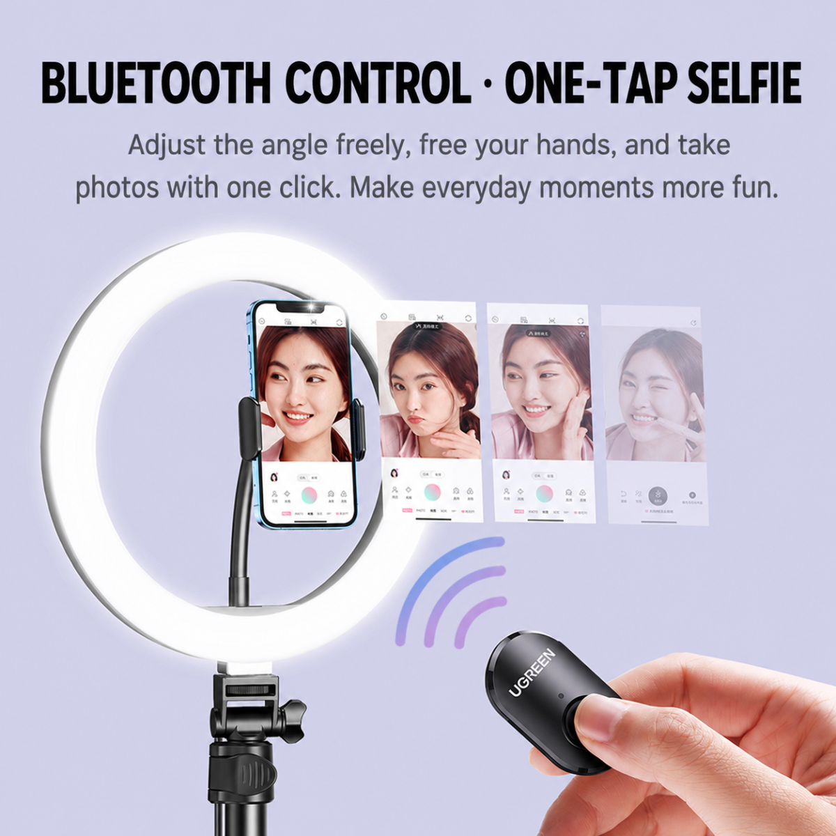 UGREEN LP245 Ring Light Floor Stand for Smartphones 194cm (90636) UGREEN LP245 Ring Light Floor Stand for Smartphones 194cm (90636)