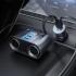 ACEFAST B22 152W 2-in-1 Car Charger Hub with 2USB-C + 3USB-A + Dual Cigarette Lighter Sockets - Metal Grey