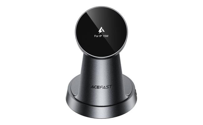 ACEFAST E48 3-in-1 15W Wireless Charging Desktop Stand – Metal Grey ACEFAST E48 3-in-1 15W Wireless Charging Desktop Stand – Metal Grey