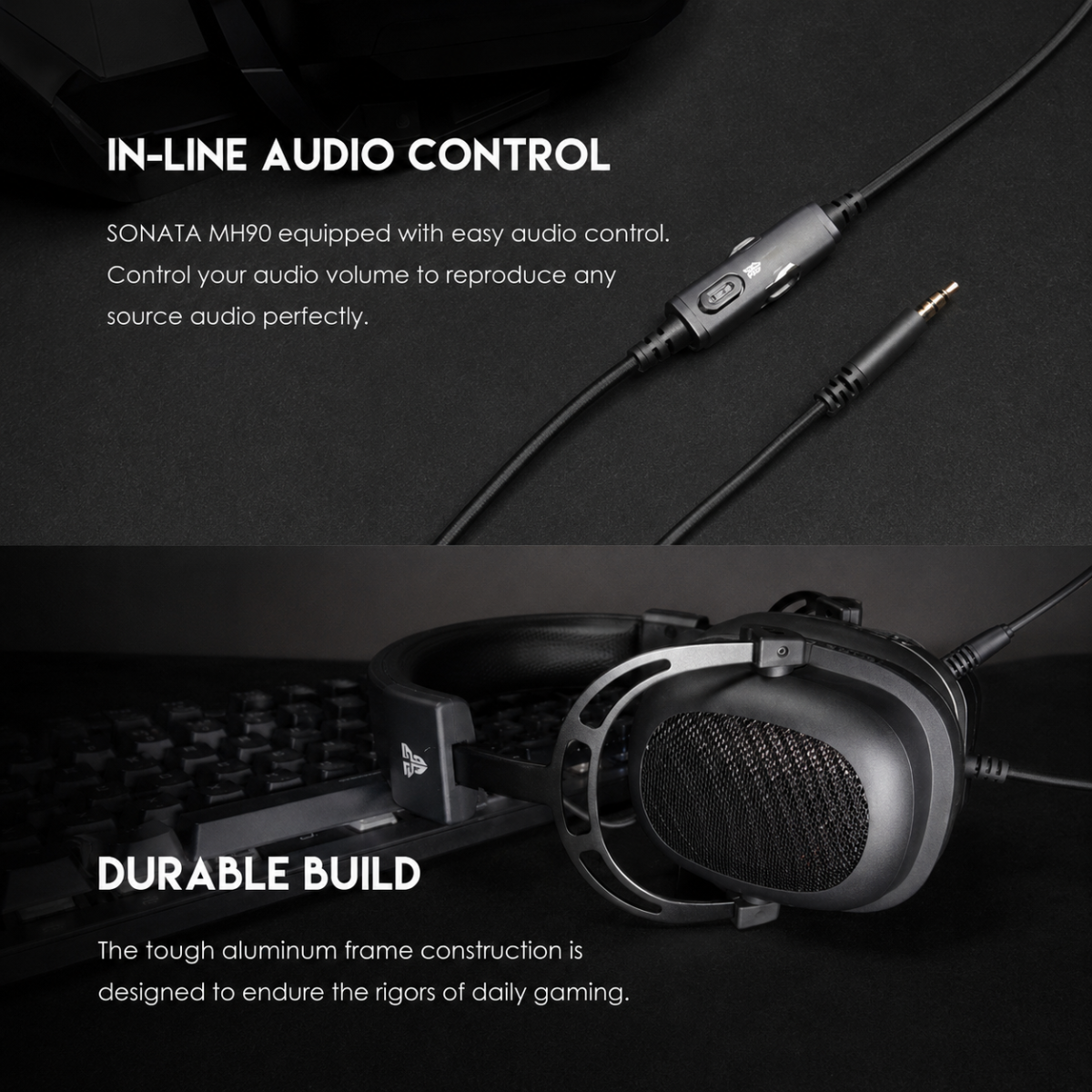 Fantech SONATA MH90 Wired 3.5 mm Multi-Platform Gaming Headset Black Fantech SONATA MH90 Wired 3.5 mm Multi-Platform Gaming Headset Black