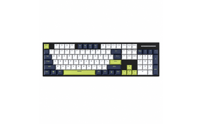 Fantech ATOM104S MORI MK878S Mechanical Wired Keyboard White / Blue – Rosie Switch