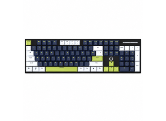 Fantech ATOM104S MORI MK878S Mechanical Wired Keyboard White / Blue – Taro Switch