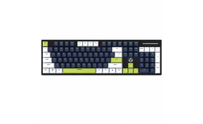 Fantech ATOM104S MORI MK878S Mechanical Wired Keyboard White / Blue – Taro Switch