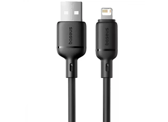 Baseus Silky Series USB-A to Lightning Fast Charging Cable 2.4A 2m – Cluster Black