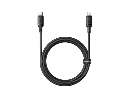 Baseus Silky Series USB-C to USB-C Fast Charging Cable 100W 2m – Black (P10377704113-01)