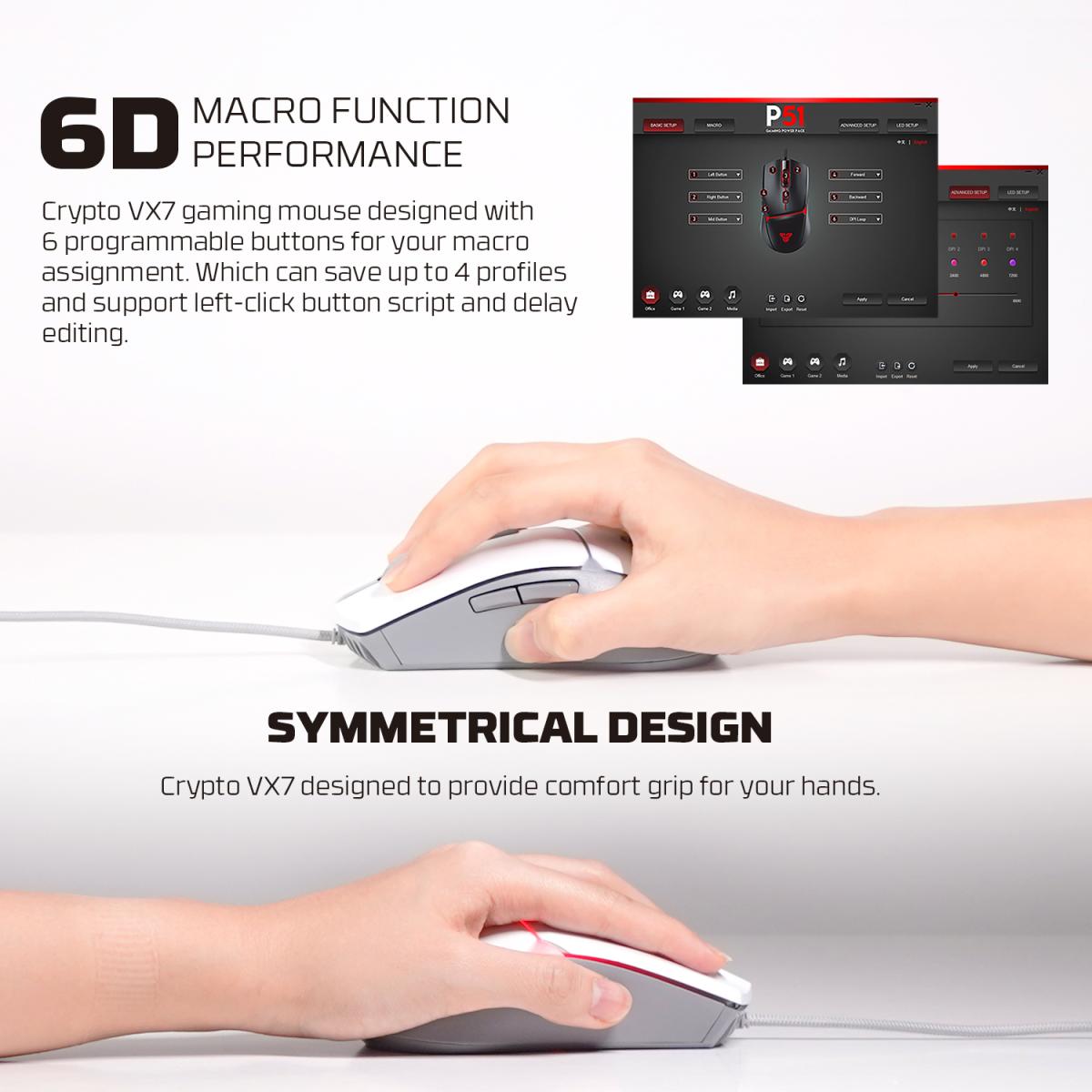 Fantech P51 5-in-1 Gaming Combo Set with Keyboard, Mouse, Headset, Mousepad & Headset Stand - White Fantech P51 5-in-1 Gaming Combo Set with Keyboard, Mouse, Headset, Mousepad & Headset Stand - White