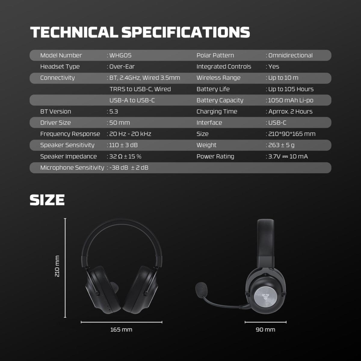 Fantech STELLAR WHG05 Multi-Platform Wireless Headset Fantech STELLAR WHG05 Multi-Platform Wireless Headset