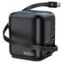 ACEFAST Z10 100W GaN Desktop Power Station with Retractable USB-C Cable & TFT Display - EU, Black