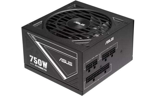 ASUS 750W-ATS Gold 750 W 80 PLUS Gold Power Supply Dual Ball Fan Bearings & Full Modular - Black