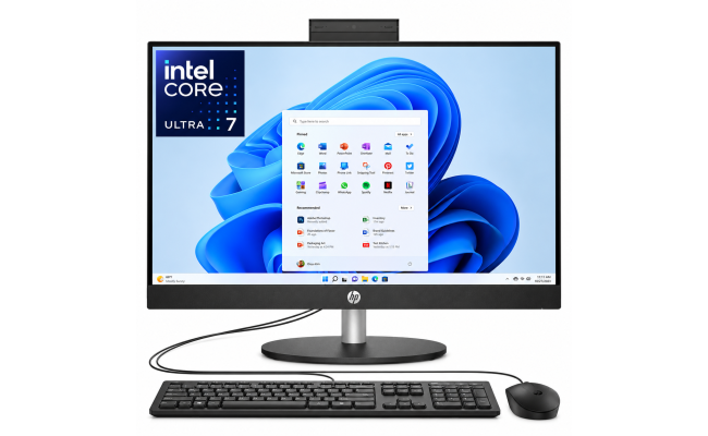 HP All-in-One 24-cr1035ne PC (2025) Intel Core Ultra 7 12-Cores w/ 24" IPS Full HD 99% sRGB Display & DDR5 Memory - Black HP All-in-One 24-cr1035ne PC (2025) Intel Core Ultra 7 12-Cores w/ 24" IPS Full HD 99% sRGB Display & DDR5 Memory - Black