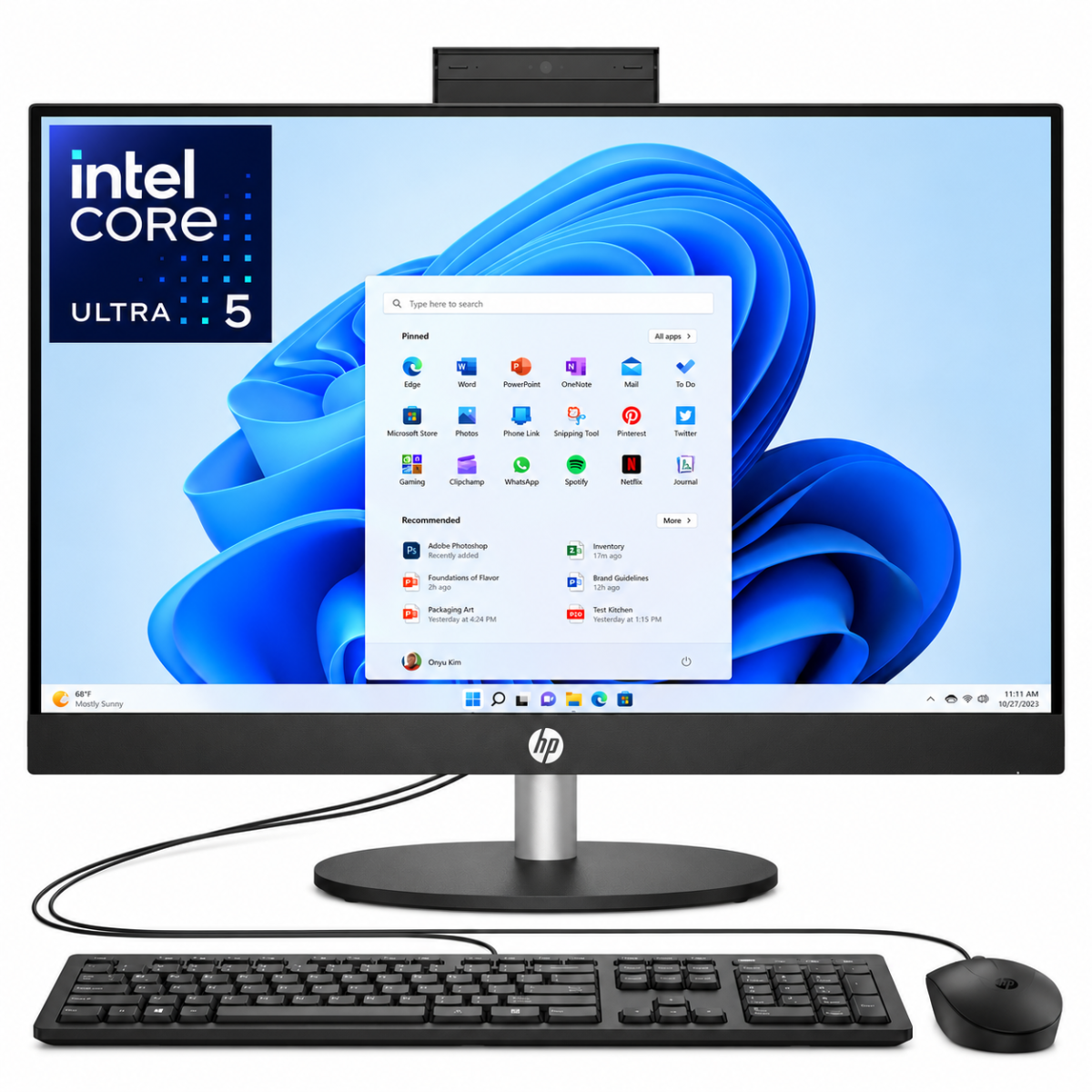 HP All-in-One 24-cr1045ne PC (2025) Intel Core Ultra 5 12-Cores w/ 24