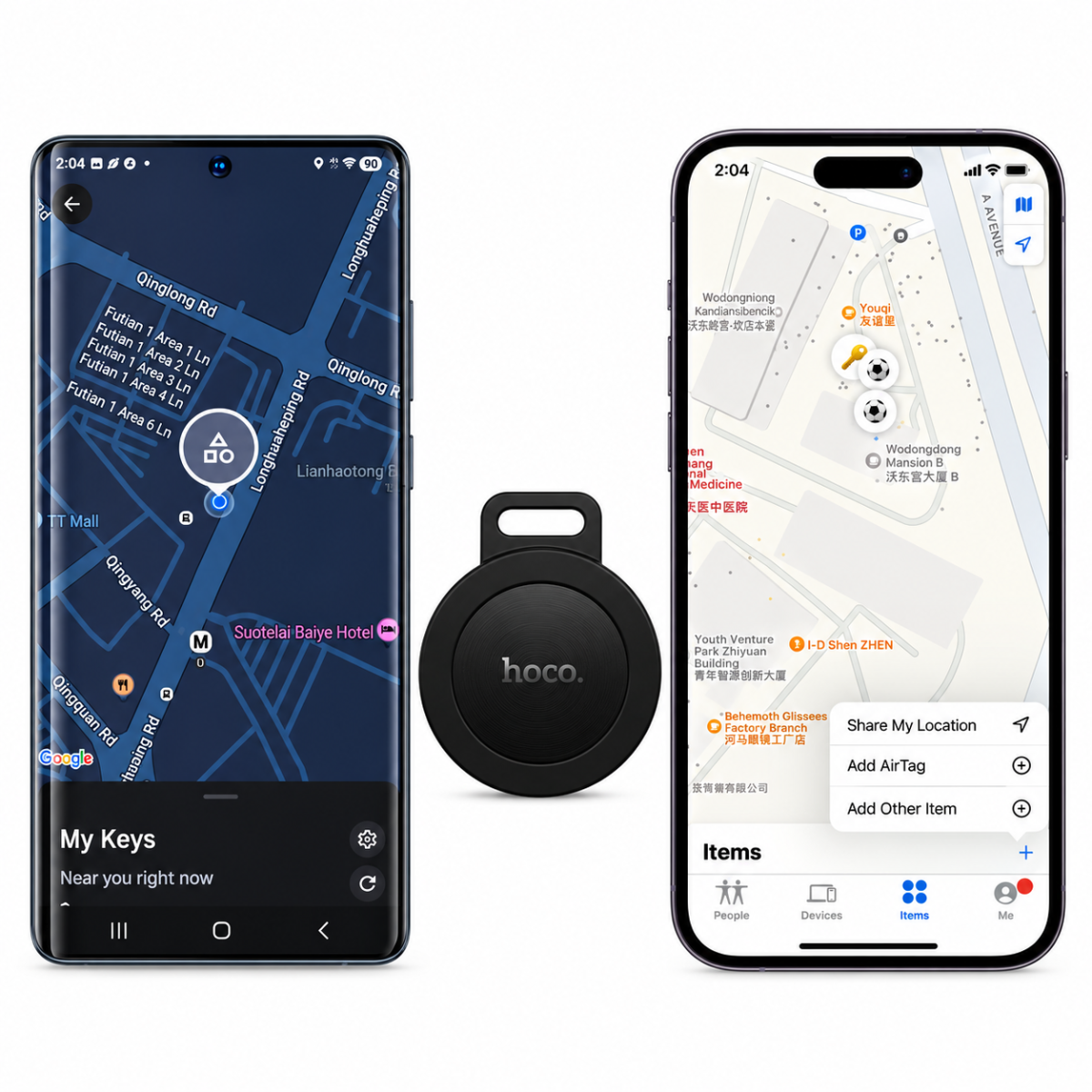 HOCO E101 Easy to Find Dual-System Bluetooth Anti-Lost Tracker Black HOCO E101 Easy to Find Dual-System Bluetooth Anti-Lost Tracker Black