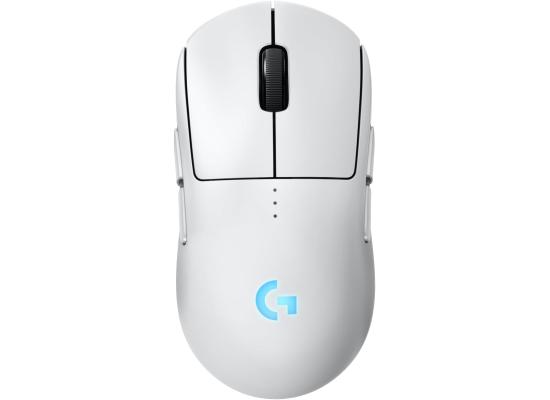Logitech PRO 2 LIGHTSPEED Wireless Gaming Mouse, Hero Sensor 2, 44000 DPI, 888 IPS, Lightsync RGB, Responsive Optical Sensor, 4-8 Programmable Buttons, Up to 95 Hours Battery, White