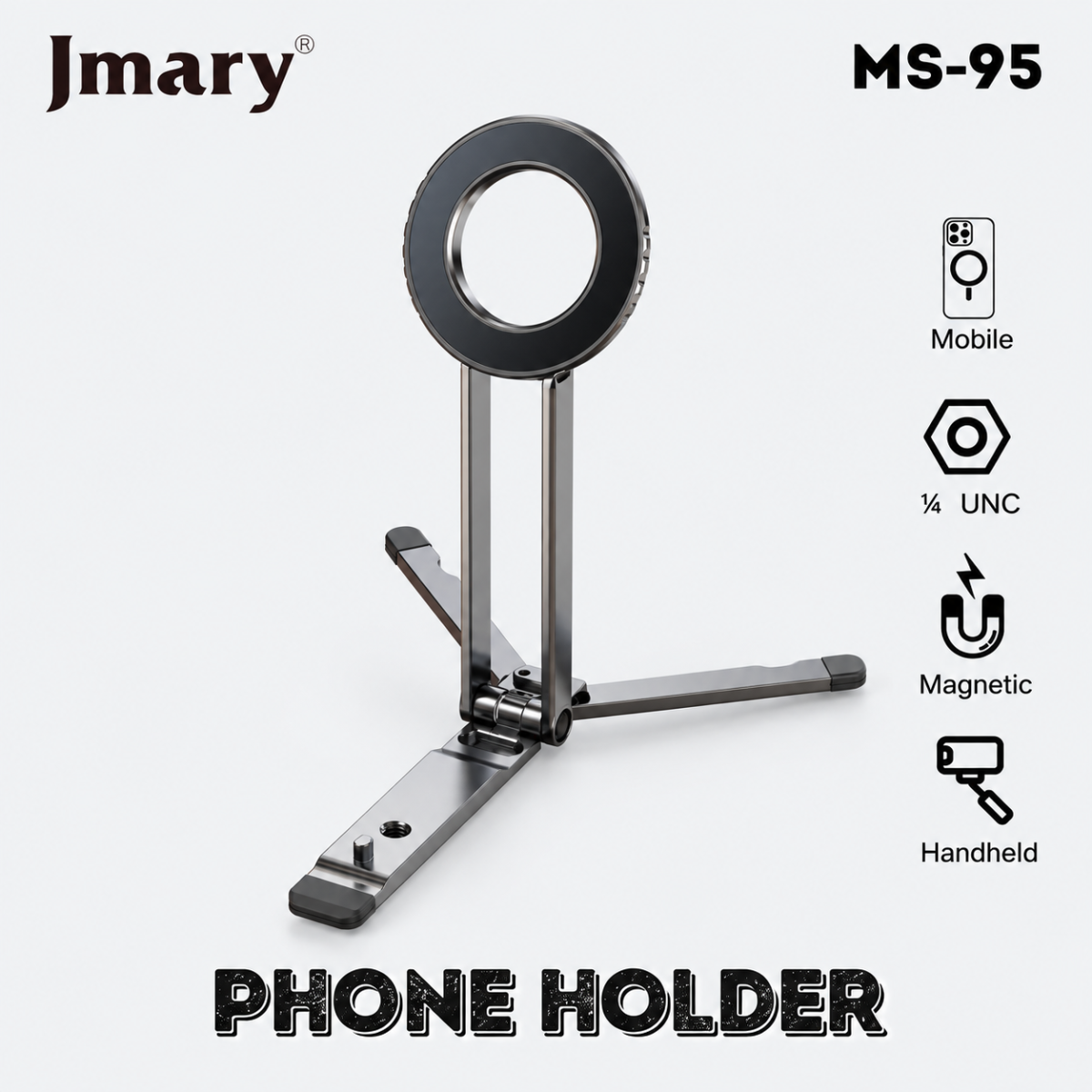 JMARY MS-95 Foldable 180° Magnetic Phone Stand JMARY MS-95 Foldable 180° Magnetic Phone Stand