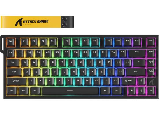 ATTACK SHARK R82 HE 75% Wired Magnetic Gaming Keyboard Black