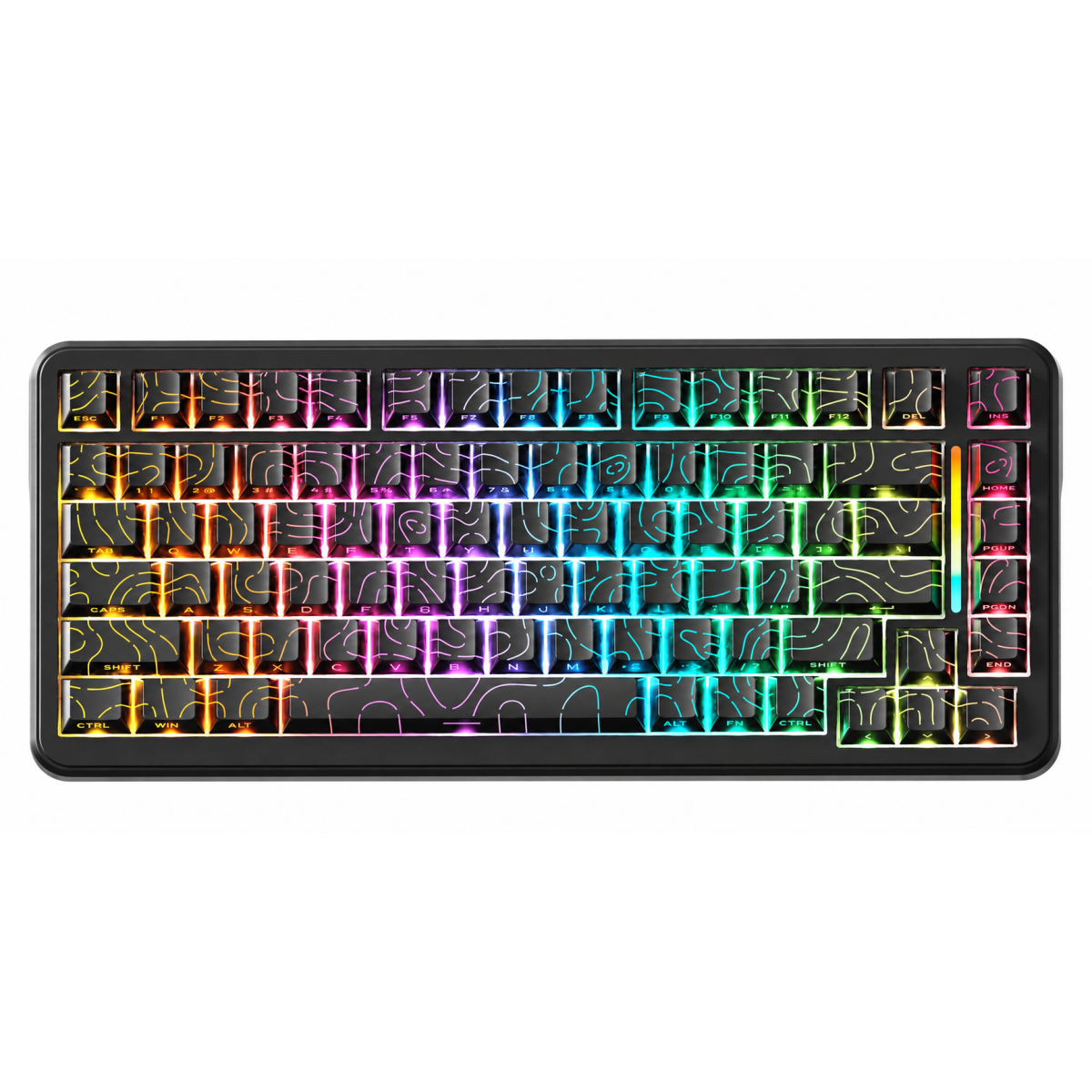 ATTACK SHARK X82 PRO HE Tri-Mode Magnetic Gaming Keyboard Black Contours