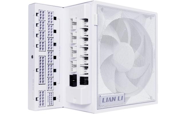 Lian Li Edge 1000W 80+ Gold Full Modular (Fan Hub Included) ATX 3.0 3.1-PCIE 5.1-L-Shape Design for Dual Chamber Case-120mm FDB Fan-Supports up to 4 USB Device - White Lian Li Edge 1000W 80+ Gold Full Modular (Fan Hub Included) ATX 3.0 3.1-PCIE 5.1-L-Shape Design for Dual Chamber Case-120mm FDB Fan-Supports up to 4 USB Device - White