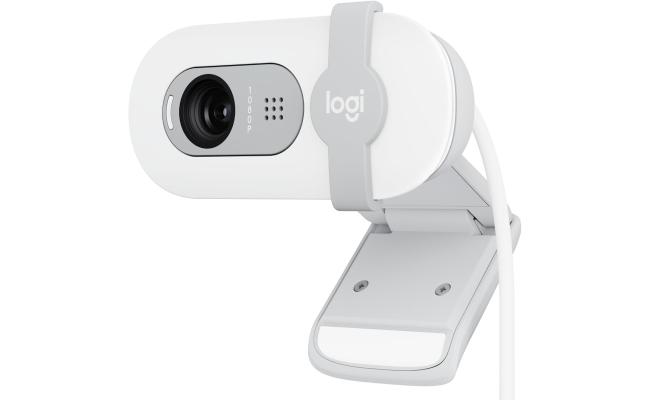 Logitech Brio 100 Full HD 1080p Webcam For Meetings & Works Auto-Light Balance w/ Built-in Mic & Privacy Shutter USB-A - White Logitech Brio 100 Full HD 1080p Webcam For Meetings & Works Auto-Light Balance w/ Built-in Mic & Privacy Shutter USB-A - White