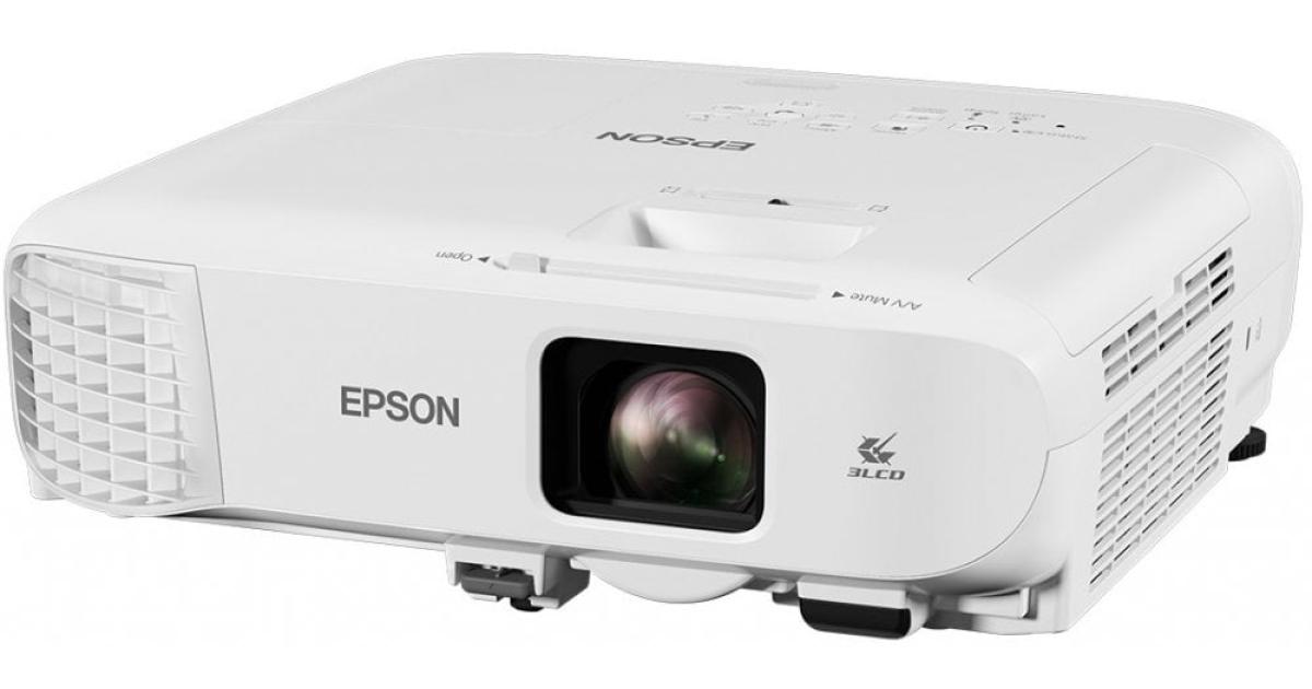 جهاز عرض Epson EB-X49 3LCD XGA 3,600 Lumens 300 بوصة لجهاز العرض المنزلي والمكتبي - أبيض