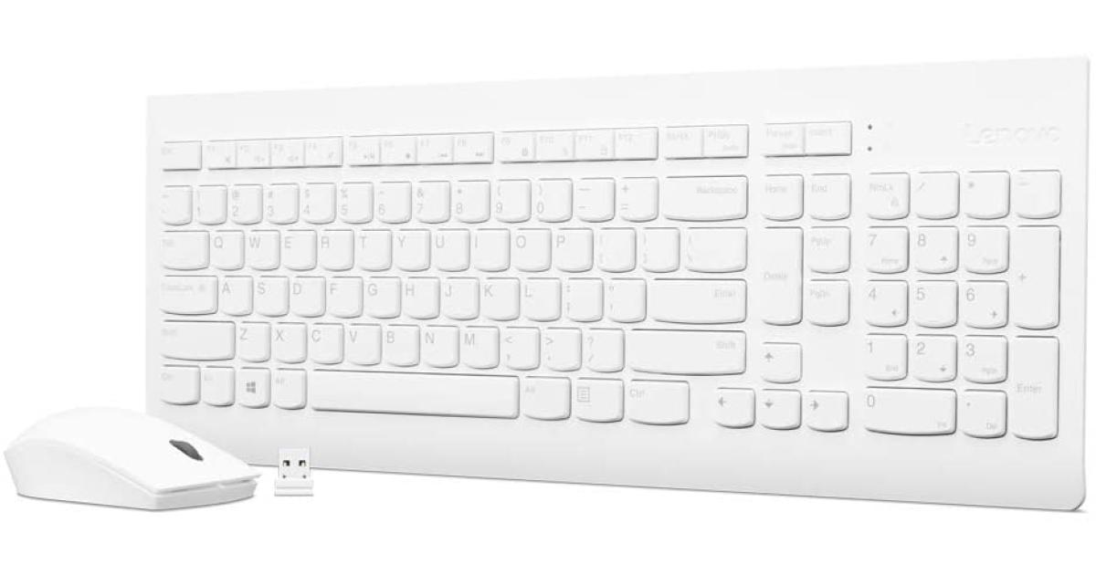 Lenovo 510 Wireless Keyboard & Mouse Combo Full Size Island Key Design Left or Right Hand