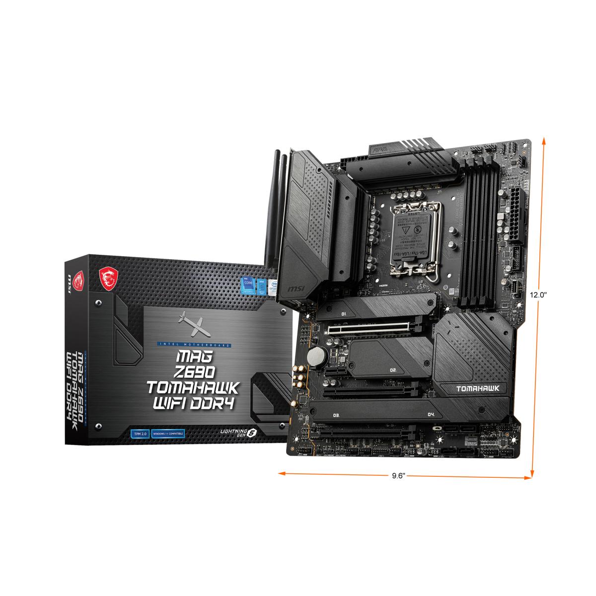 MSI MAG Z690 Tomahawk WiFi 6 DDR4 12th Gen Intel Mainboard