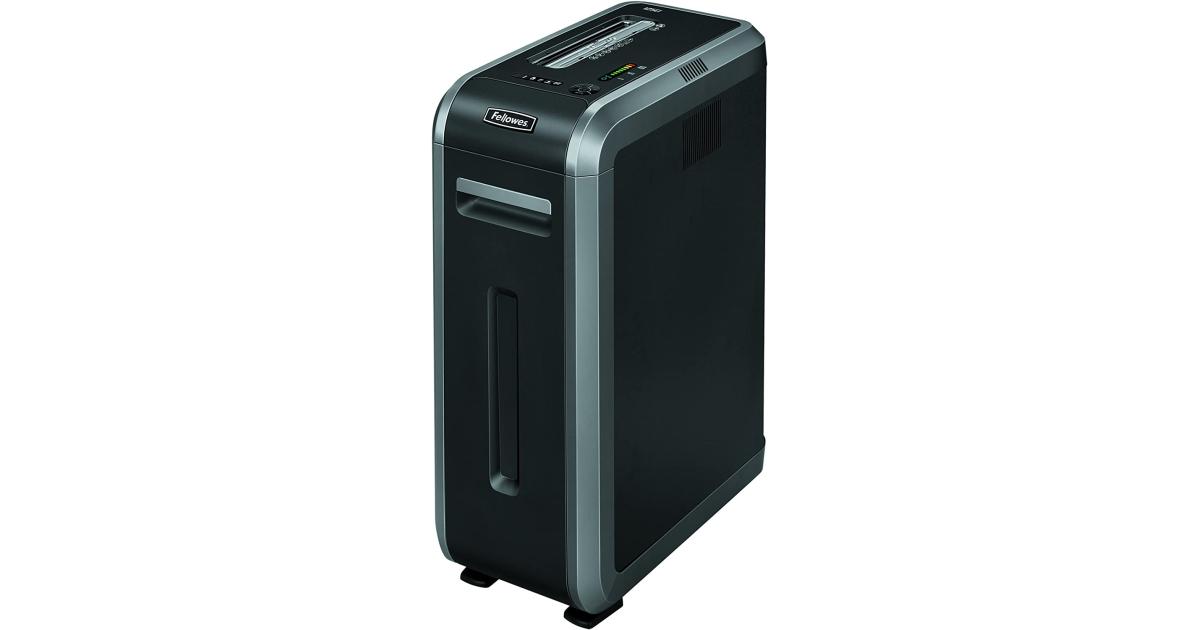 ماكينة تقطيع الورق من الدرجة التجارية Fellowes Powershred 125Ci 100% مقاومة للتكدس 20 ورقة