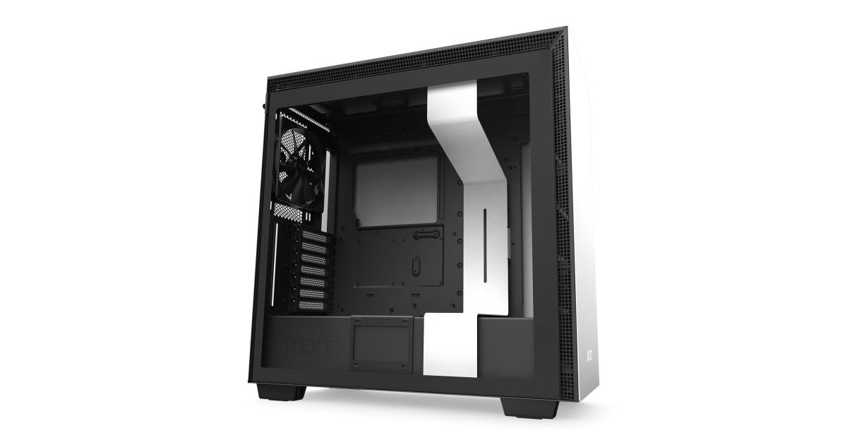 NZXT White H710 Mid Tower Windowed PC Gaming Case CAH710BW1 City