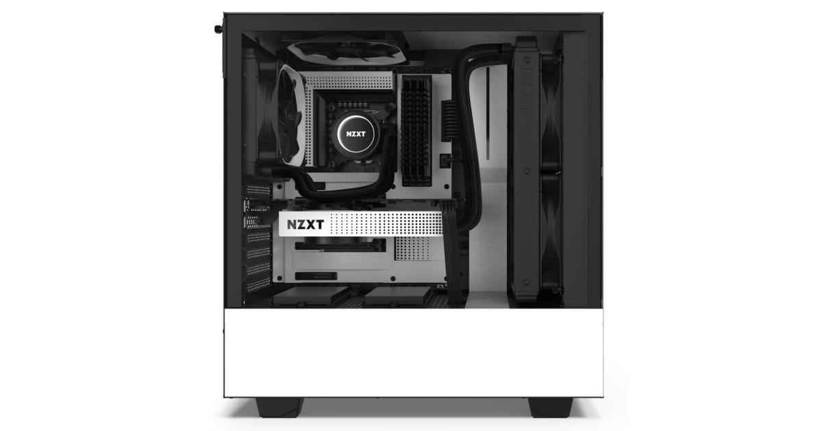 NZXT White H510 Mid Tower Windowed PC Gaming Case CAH510BW1 City