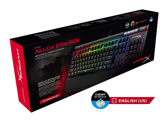 HyperX Alloy Elite RGB Mechanical Gaming MX Blue product thumbnail 2