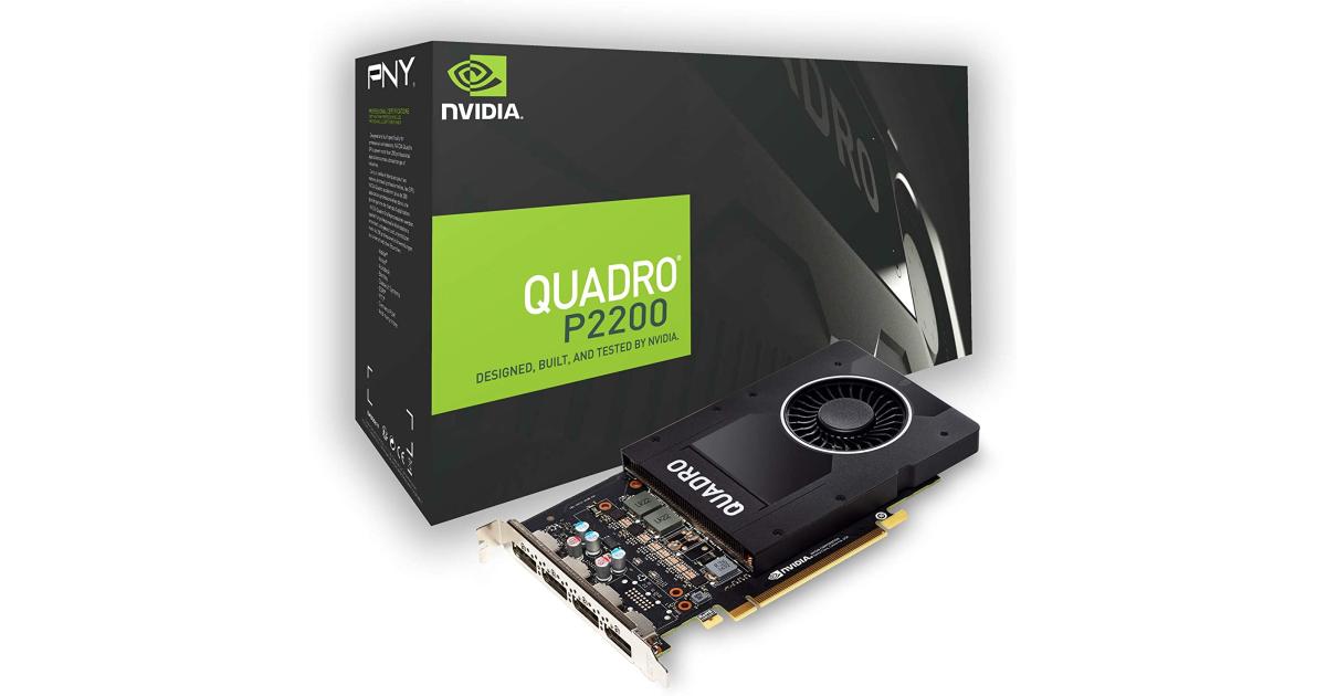PNY NVIDIA Quadro P2200 5GB GDDR5 4DisplayPorts | VCQP2200-SB | City ...