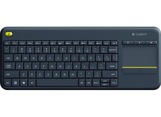 Logitech K400 Plus Wireless Touch With Easy Media Control & Built-in Touchpad HTPC Keyboard for PC-connected TV, Windows, Android, Chrome OS, Laptop, Tablet - Black product thumbnail 2