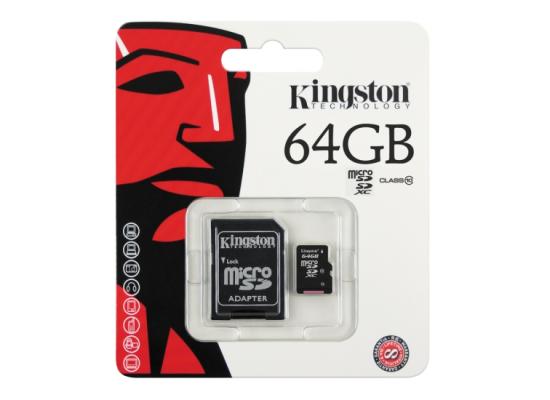 Kingston 64GB Micro SDXC Class 10 Flash Card product thumbnail 2